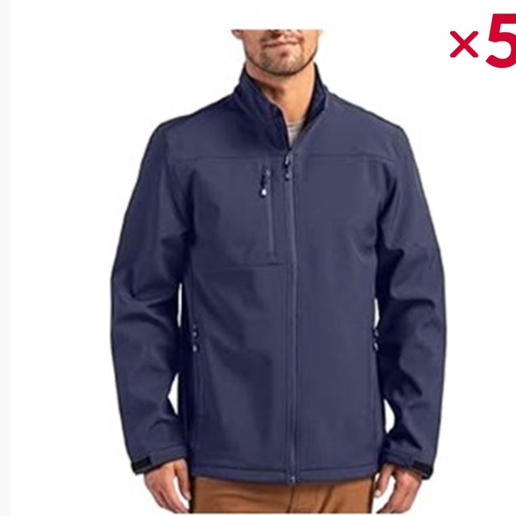 Clique Men’s Softshell Jacket Navy Blue XL | Full Zip | New in Package - Picture 3 of 7